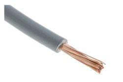 Fil électrique gris 2 m 7/10 pour éclairage dynamo velo vintage