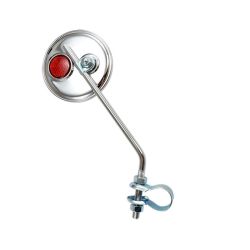 Vintage chrome steel mirror right left 75 mm 200 mm