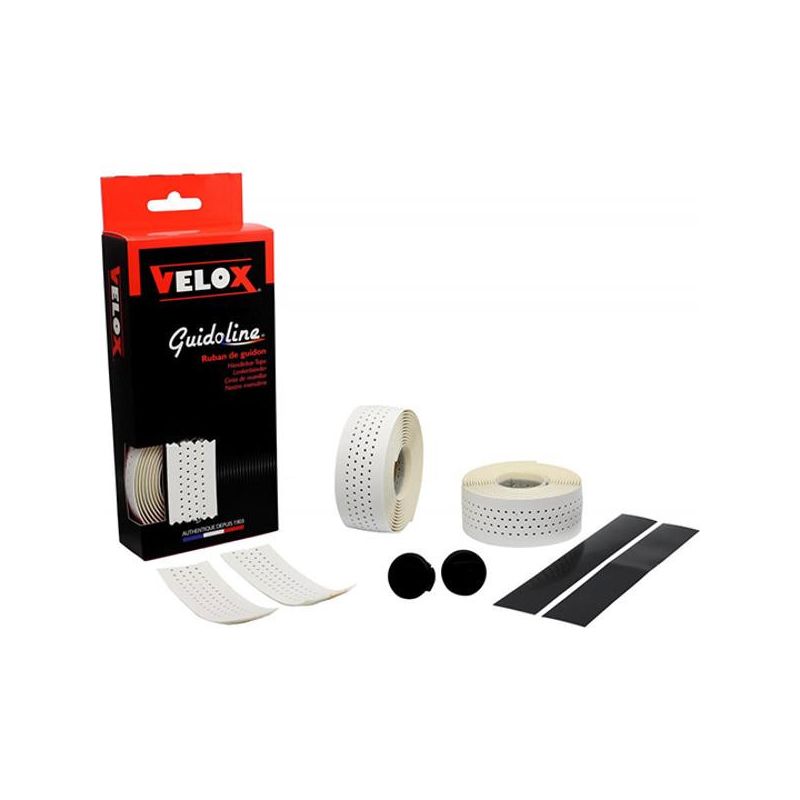 changer guidoline blanc mat micro perforée velox vélo course look vintage ancien