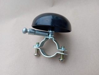 Vintage bell in chromed steel vintage bicycle
