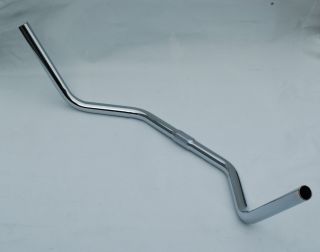 Cintre pour vélo porteur vintage acier chromé 700mm