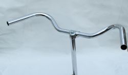  Handlebar with stem chrome steel 560 mm