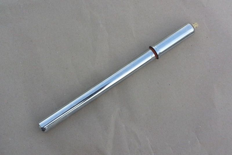 Pompe en acier chromé L 300 mm pour vélo vintage