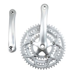 aluminium triple crankset 170 mm 52 42 30 for road bikes