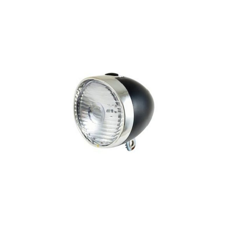 Black front light led for vintage bike