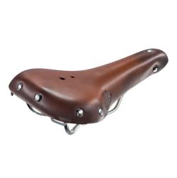 Selle en cuir marron pour vélo ancien Monte Grappa 1975
