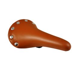 selle marron vélo ancien changer vintage rétro skai simili-cuir