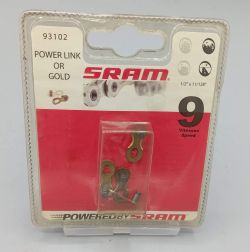 attache rapide SRAM chaine vélo 9 vitesses couleur or vintage