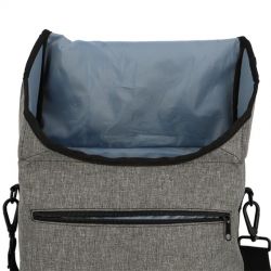 Sacoche vélo porte bagage gris 17 litres polyester