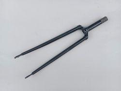 Black 700c racing cromo steel fork Ø22 vintage retro bike