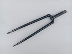 Black 700c racing cromo steel fork Ø22