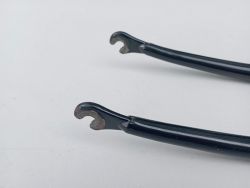 Black 700c racing cromo steel fork Ø22