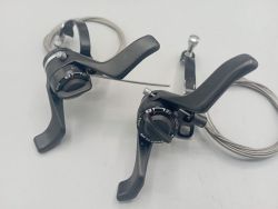 manettes leviers vitesses indexées vélo vintage suntour accushift  SL CD00 accushift 7 vitesses