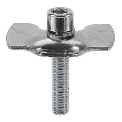 Vis et plaquette de bequille en acier 10 X 50 mm produit neuf