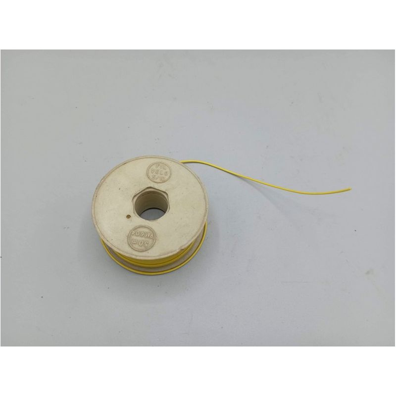 fil dynamo électrique jaune feu dynamo ancien stock années 70