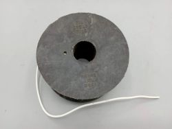 Blue electric dynamo wire, old stock from the 1970s.
