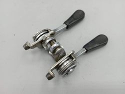 Huret luxury gear levers, vintage racing bike levers from the 1960s and 1970s