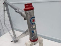 cadre velo de course Peugeot PR 10 orange Reynolds 531 acier vintage