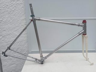 cadre velo de course Peugeot PR 10 orange Reynolds 531 acier vintage