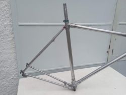 cadre velo de course Peugeot PR 10 orange Reynolds 531 acier vintage