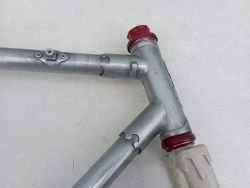 cadre velo de course Peugeot PR 10 orange Reynolds 531 acier vintage