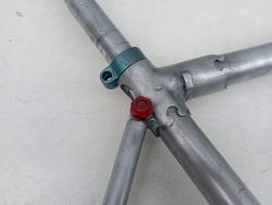 cadre velo de course Peugeot PR 10 orange Reynolds 531 acier vintage