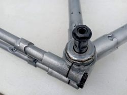 cadre velo de course Peugeot PR 10 orange Reynolds 531 acier vintage
