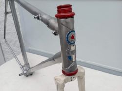cadre velo de course Peugeot PR 10 orange Reynolds 531 acier vintage