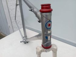 cadre velo de course Peugeot PR 10 orange Reynolds 531 acier vintage