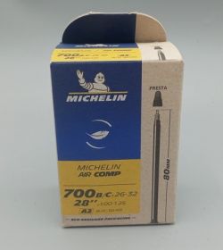 chambre à air Michelin 700B 700C 28" - 26-32  longue valve presta 80 mm